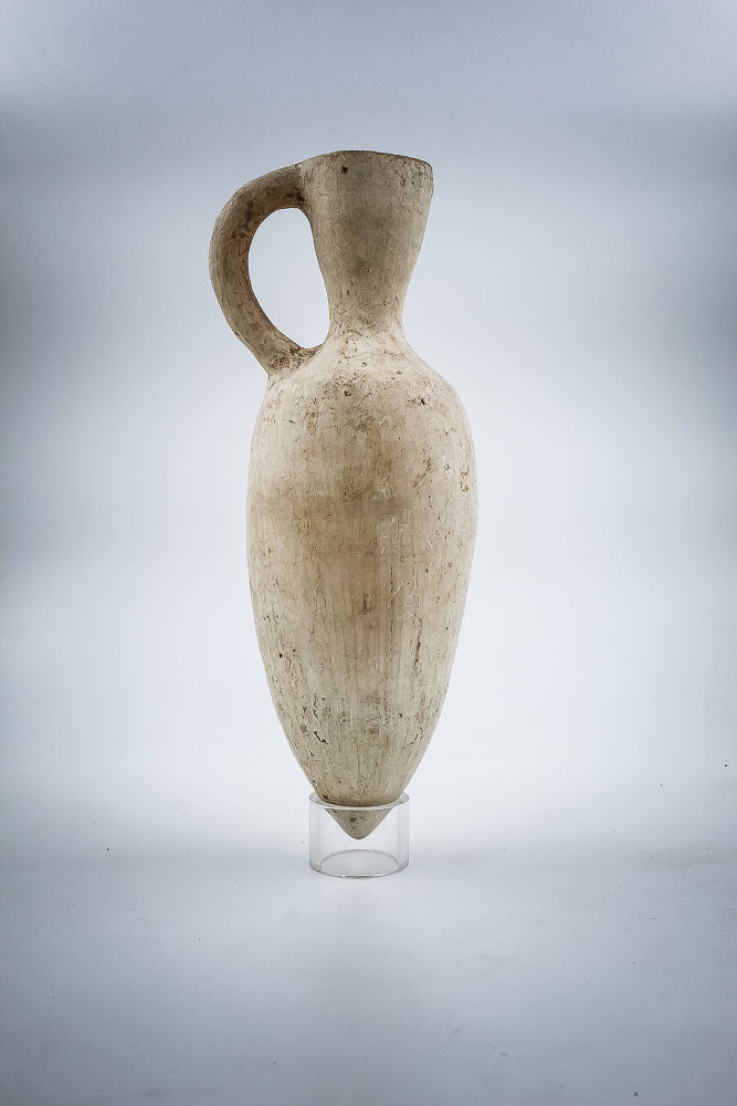 A Middle Bronze Age  Whit Slip Terracotta Oil Jar