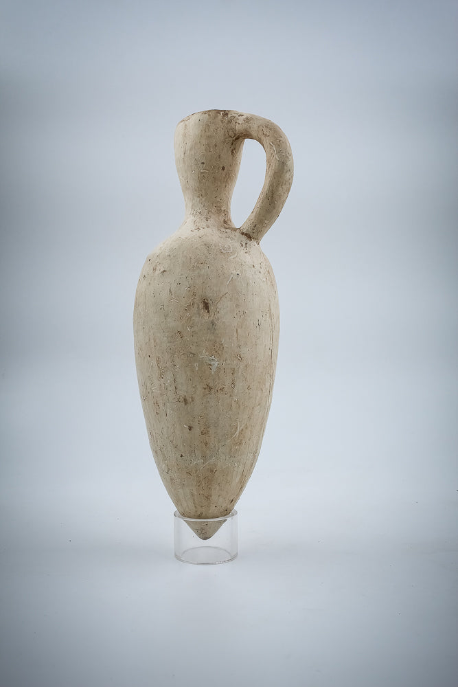 A Middle Bronze Age  Whit Slip Terracotta Oil Jar