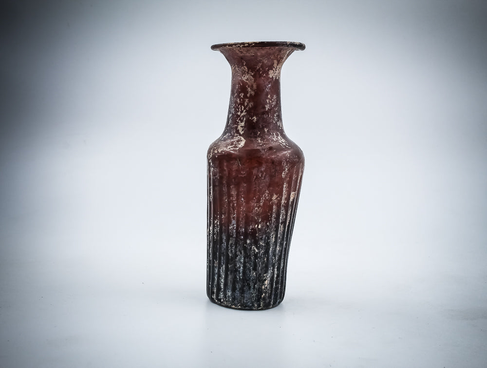 A Dark Aubergine Glass Juglet