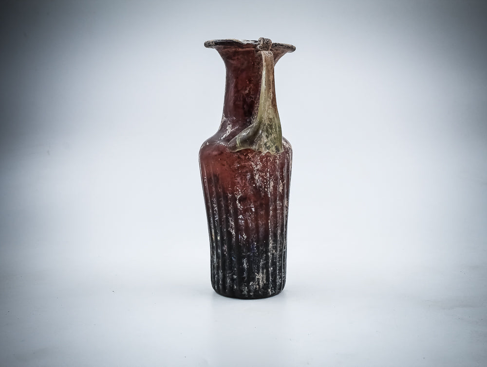 A Dark Aubergine Glass Juglet