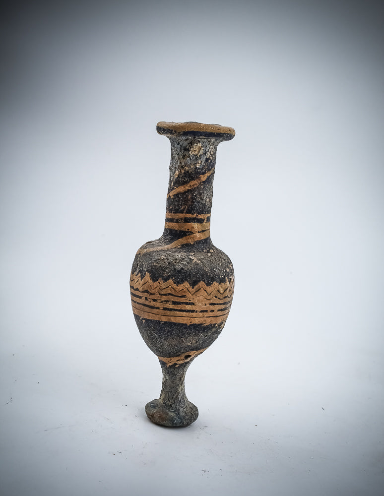 A Sand core Glass Alabastron