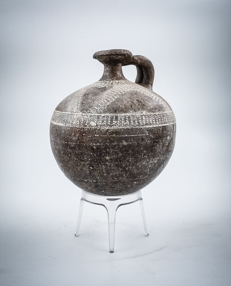 Tell Yahudiyeh Black Burnished Terracotta Juglet