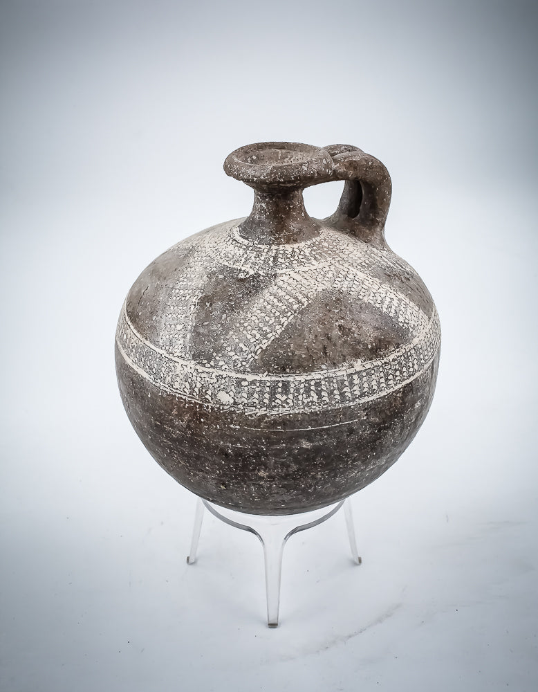 Tell Yahudiyeh Black Burnished Terracotta Juglet