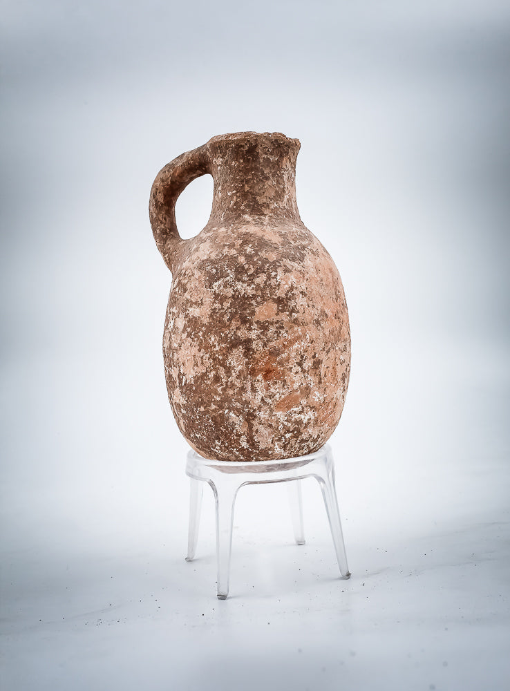Iron age clay oil jug