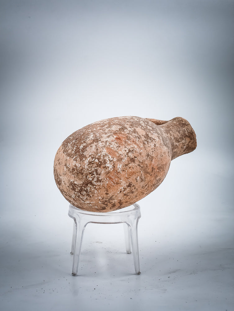 Iron age clay oil jug