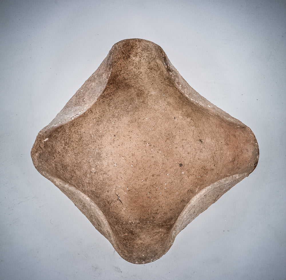EARLY BRONZE AGE FOUR SPOUTED OIL LAMP