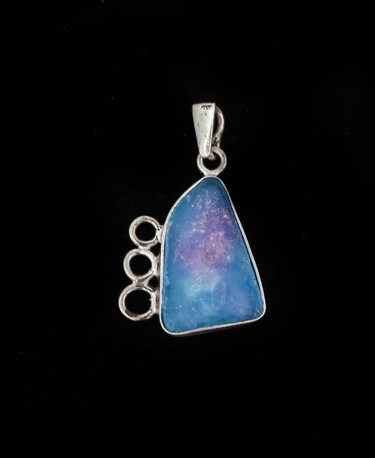 HAND MADE ROMAN GLASS WITH STERLING SILVER (ST925) PENDENT