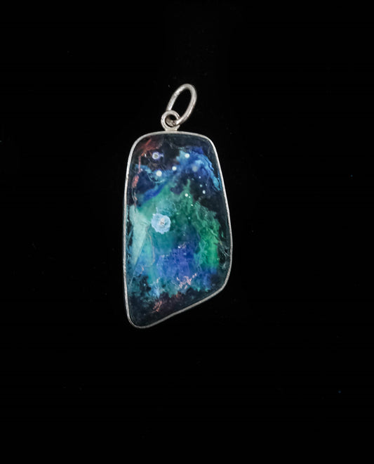 HAND MADE ROMAN GLASS WITH STERLING SILVER (ST925) PENDENT