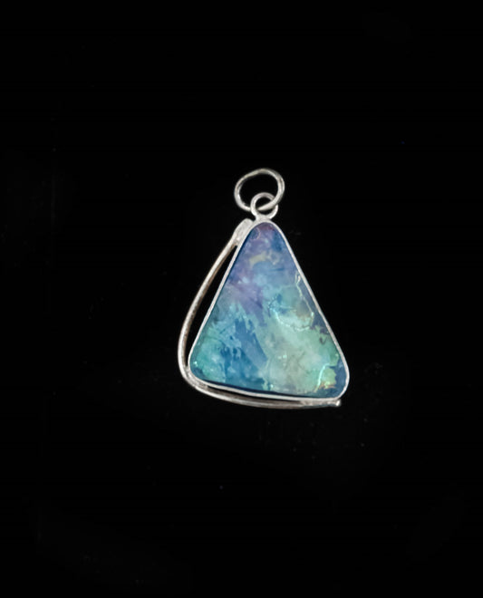 HAND MADE ROMAN GLASS WITH STERLING SILVER (ST925) PENDENT