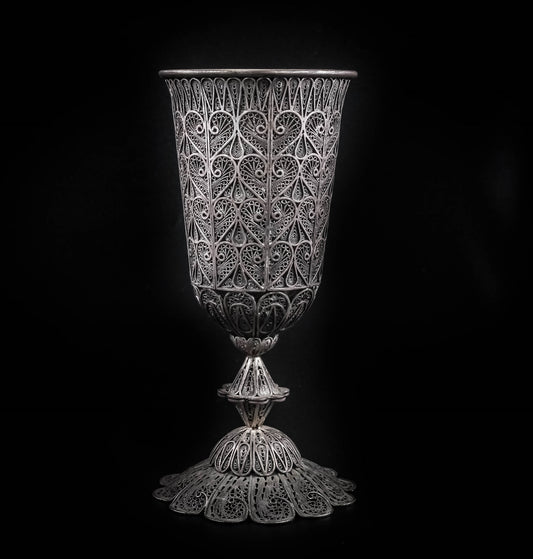 Hand Made Silver (ST925) Kiddush Cup