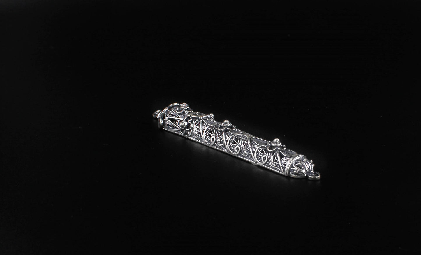 Filigree Mezuzah Silver(ST925)