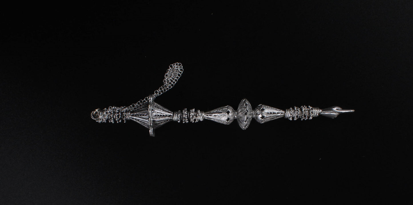 Hand Made Silver (ST925) Torah Pointer (Yad)