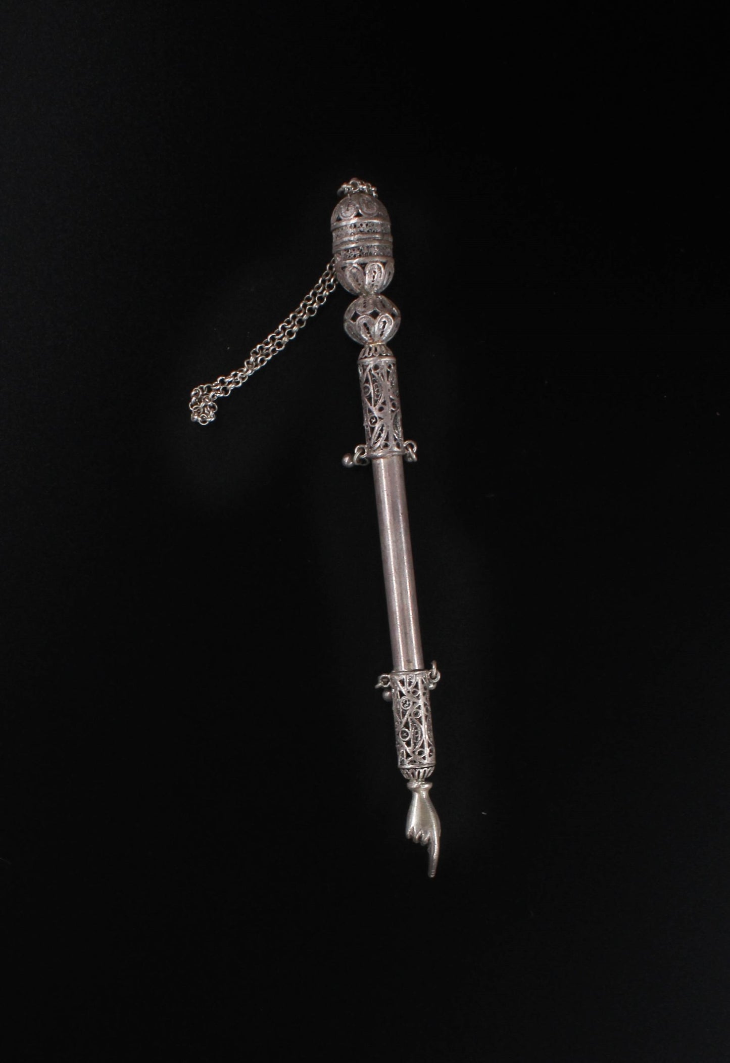 Hand Made Silver (ST925) Torah Pointer (Yad)