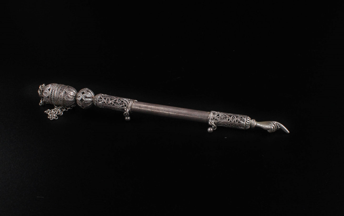 Hand Made Silver (ST925) Torah Pointer (Yad)