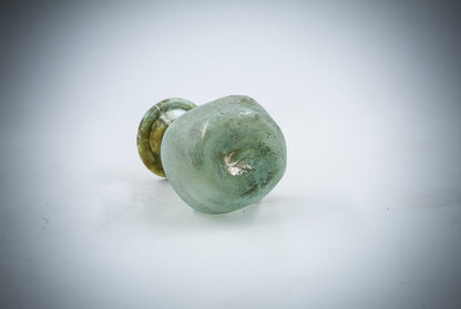 A Small Green Glass Juglet