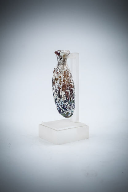 Roman Glass Date-Shaped Flask