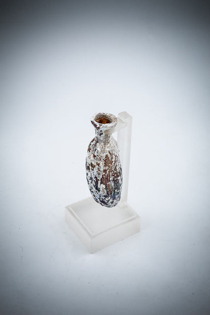 Roman Glass Date-Shaped Flask