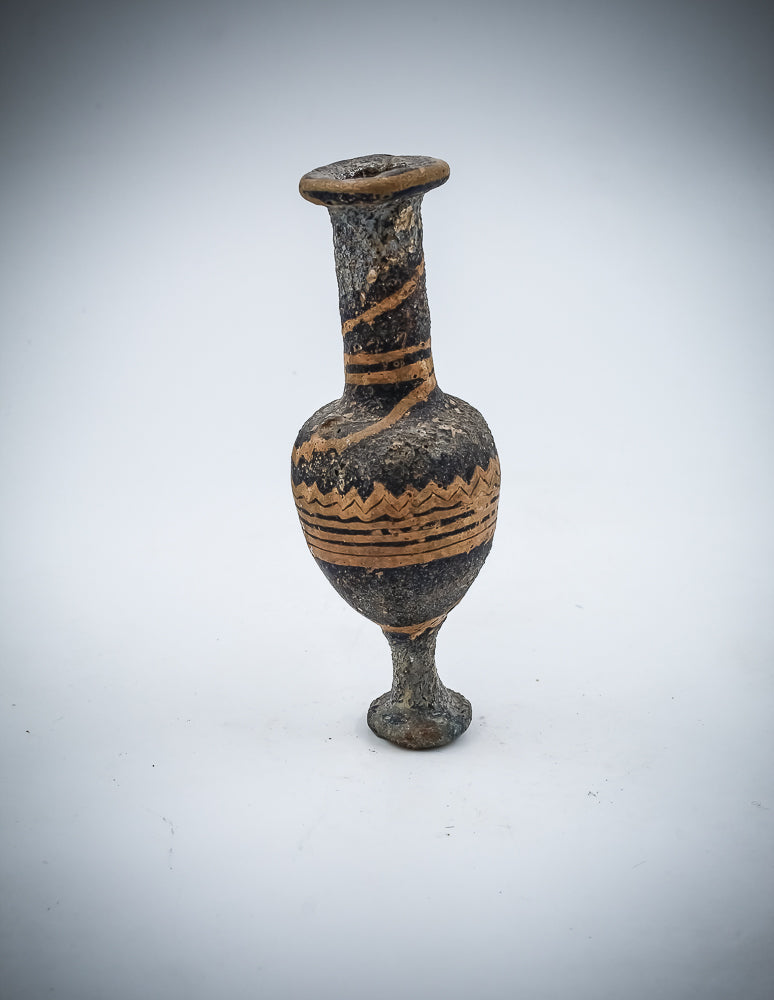 A Sand core Glass Alabastron