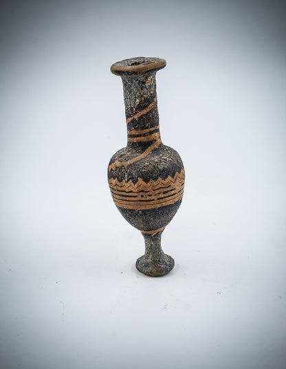 A Sand core Glass Alabastron