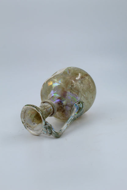 A Glass Juglet Covered With Silver Patina