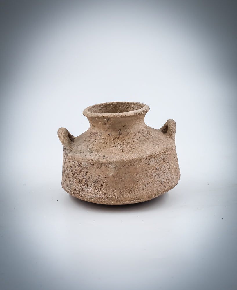 A CANAANITE TERRACOTTA PYXIS