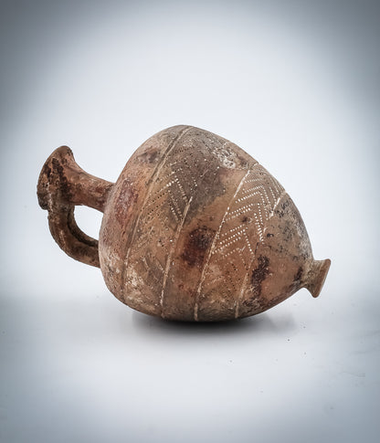 A Canaanite TEL EL-YAHUDIYEH Type Gray Terracotta  Juglet