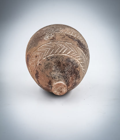 A Canaanite TEL EL-YAHUDIYEH Type Gray Terracotta  Juglet