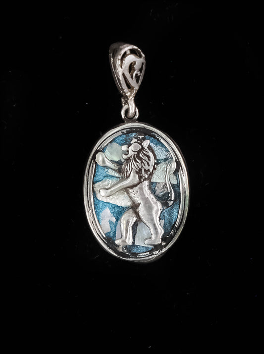 HAND MADE ROMAN GLASS WITH STERLING SILVER (ST925) PENDENT