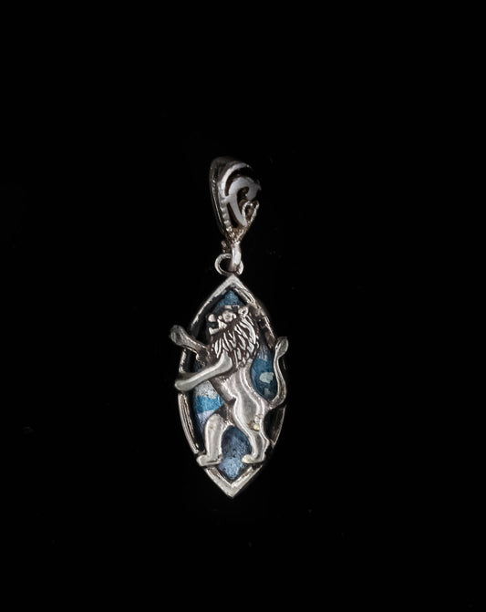 HAND MADE ROMAN GLASS WITH STERLING SILVER (ST925) PENDENT