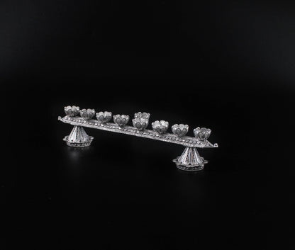 Hand Made Silver (ST925) Hanukkah & Shabbat Candle Stick