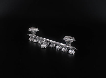 Hand Made Silver (ST925) Hanukkah & Shabbat Candle Stick