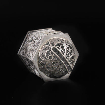 Hand Made Silver (ST925) Tzedakah Box