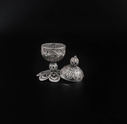 Hand Made Silver (ST925) Havdalah Spice Container (Besamim Box )