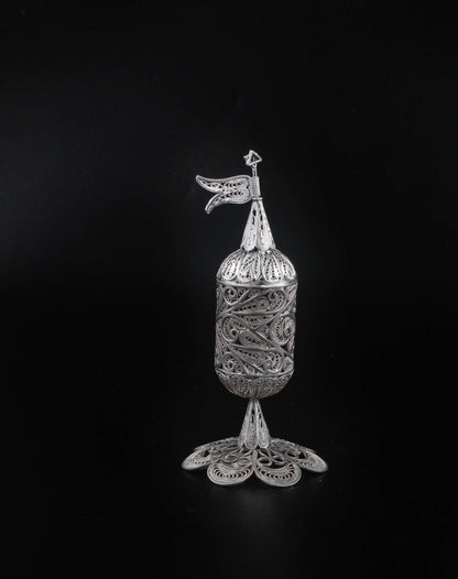 Hand Made Silver (ST925) Havdalah Spice Container (Besamim Box )