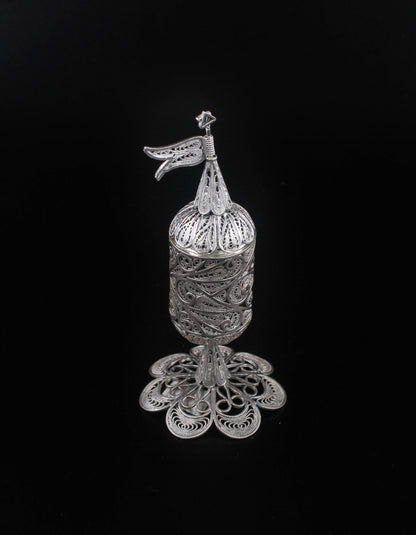 Hand Made Silver (ST925) Havdalah Spice Container (Besamim Box )