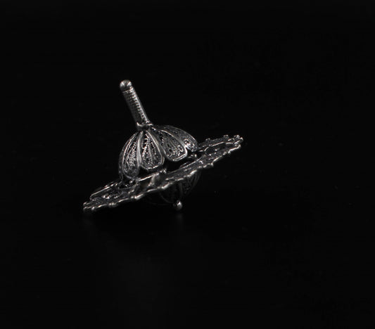 Hand Made Silver (ST925) Dreidel