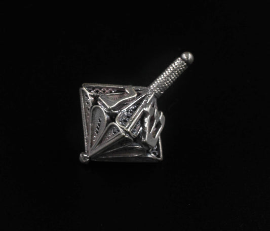 Hand Made Silver (ST925) Dreidel