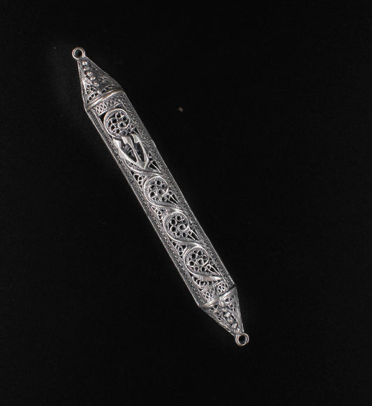 Filigree Mezuzah Silver(ST925)