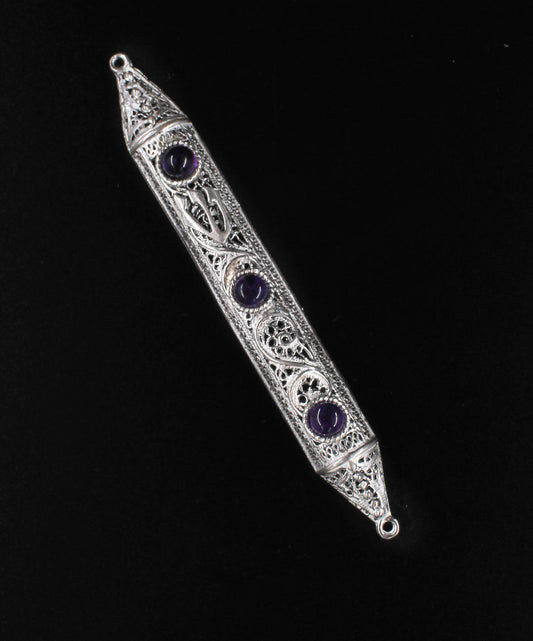 Filigree Mezuzah Silver(ST925)