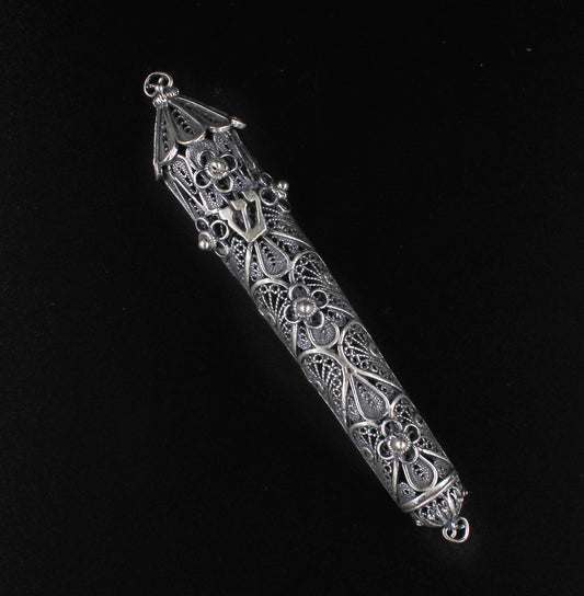 Filigree Mezuzah Silver(ST925)