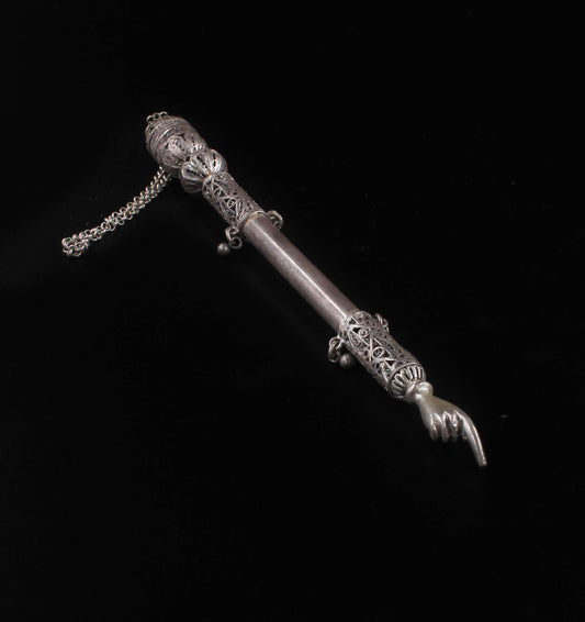 Hand Made Silver (ST925) Torah Pointer (Yad)