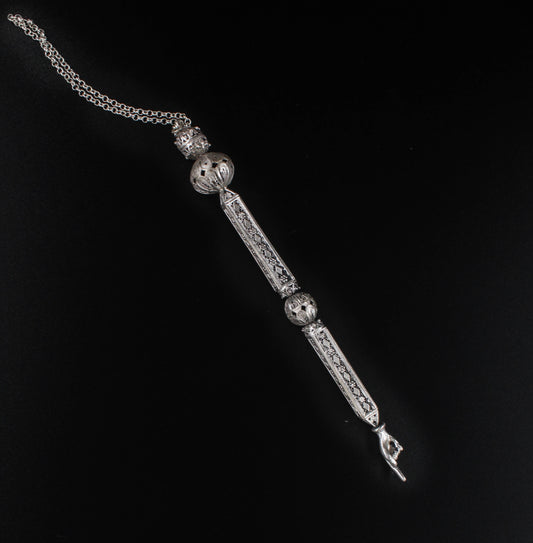 Hand Made Silver (ST925) Torah Pointer (Yad)