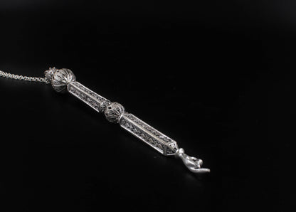 Hand Made Silver (ST925) Torah Pointer (Yad)