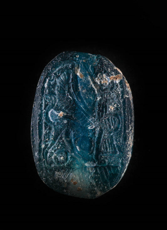 A Blue GLASS SEAL