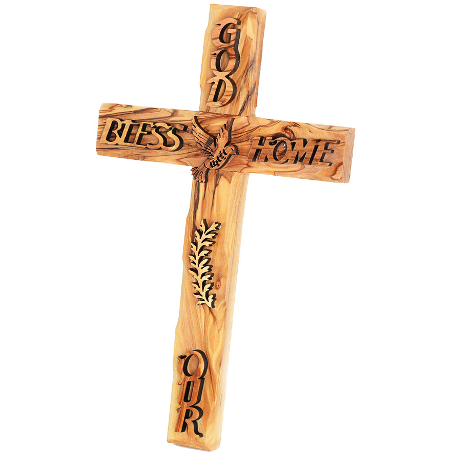 ‘God Bless Our Home’ Wooden Cross